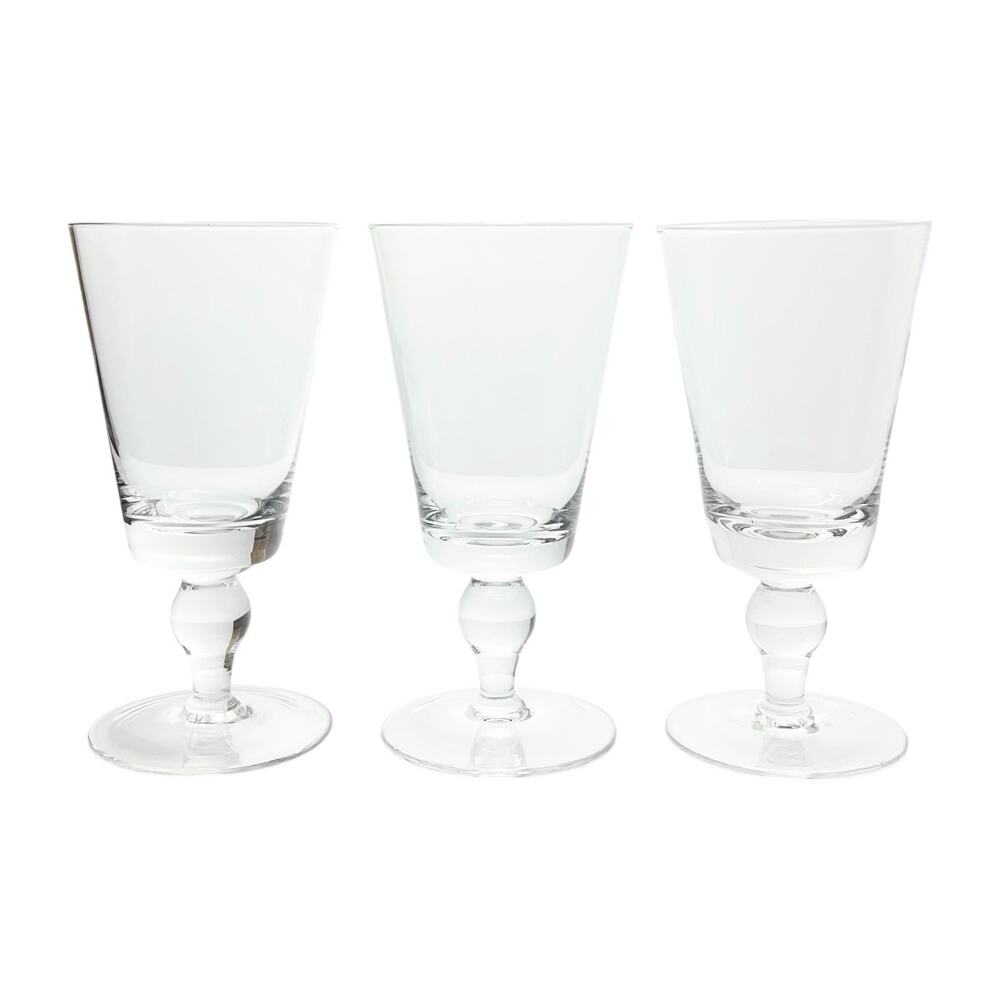 Waterford (Marquis) “Vintage Garden” Set of 3 Water or Wine Glasses 7 3/4” 16oz
